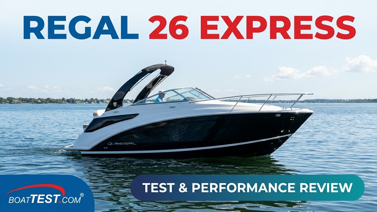 Regal 26 Express (2016-) Test Video - By BoatTEST.com