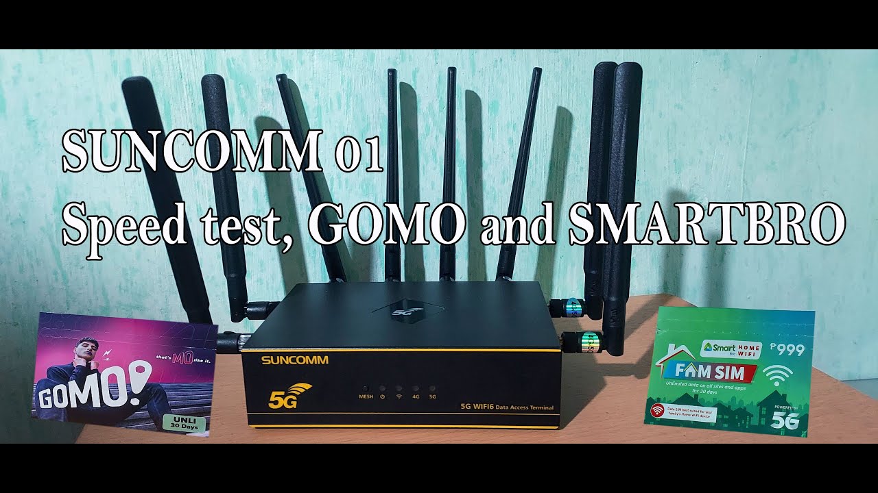 SUNCOMM 01 GOMO AND SMARTBRO TEST
