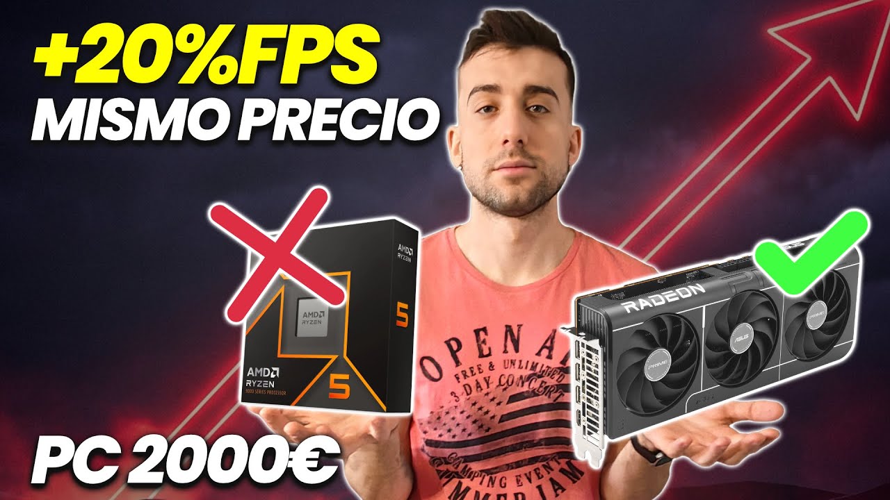 PC 2000€: Sacrifiqué el Ryzen 5 9600X para meter ESTA Gráfica