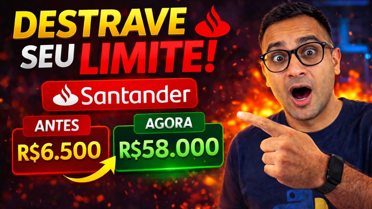 Aumentei meu limite bem rápido no Santander