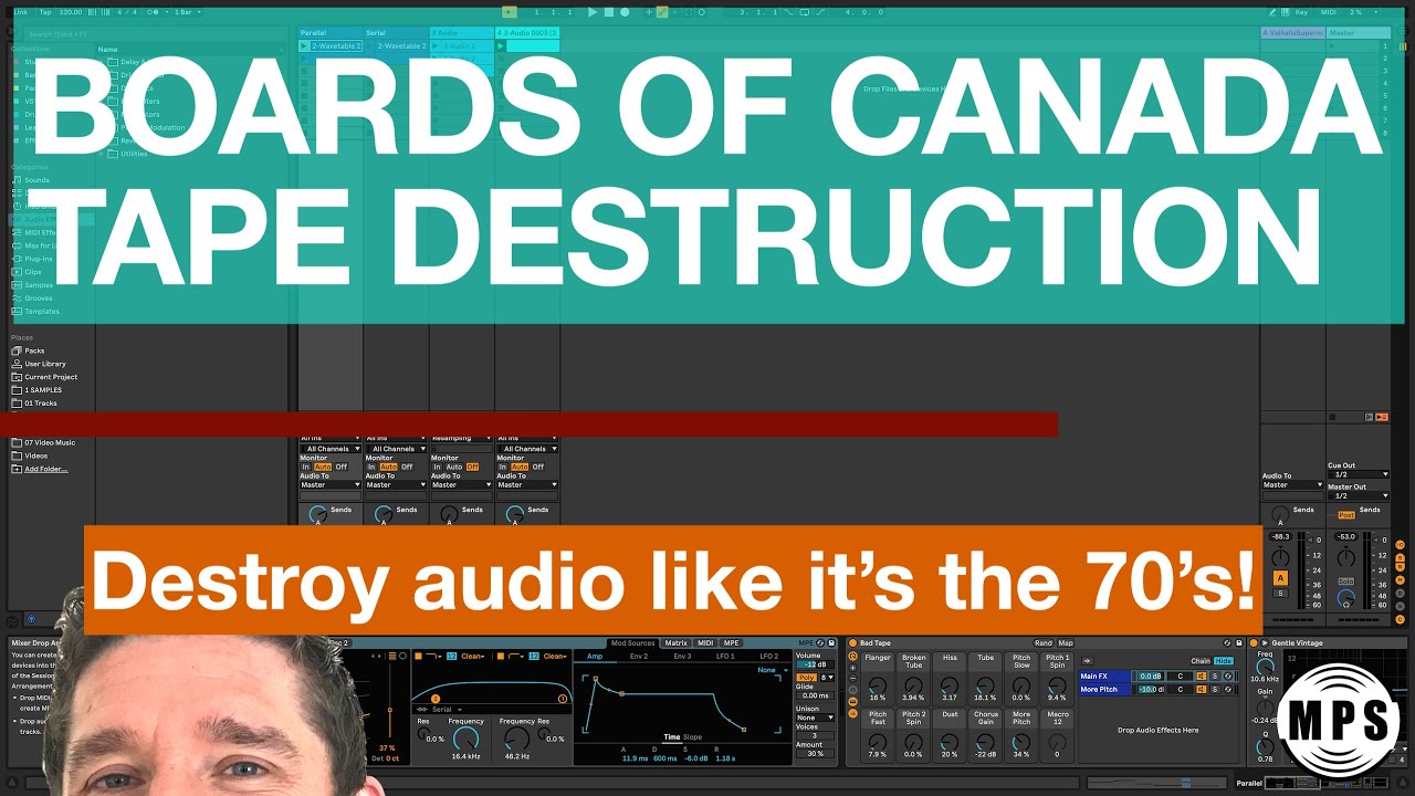 Boards of Canada Style Tape Destruction Effect