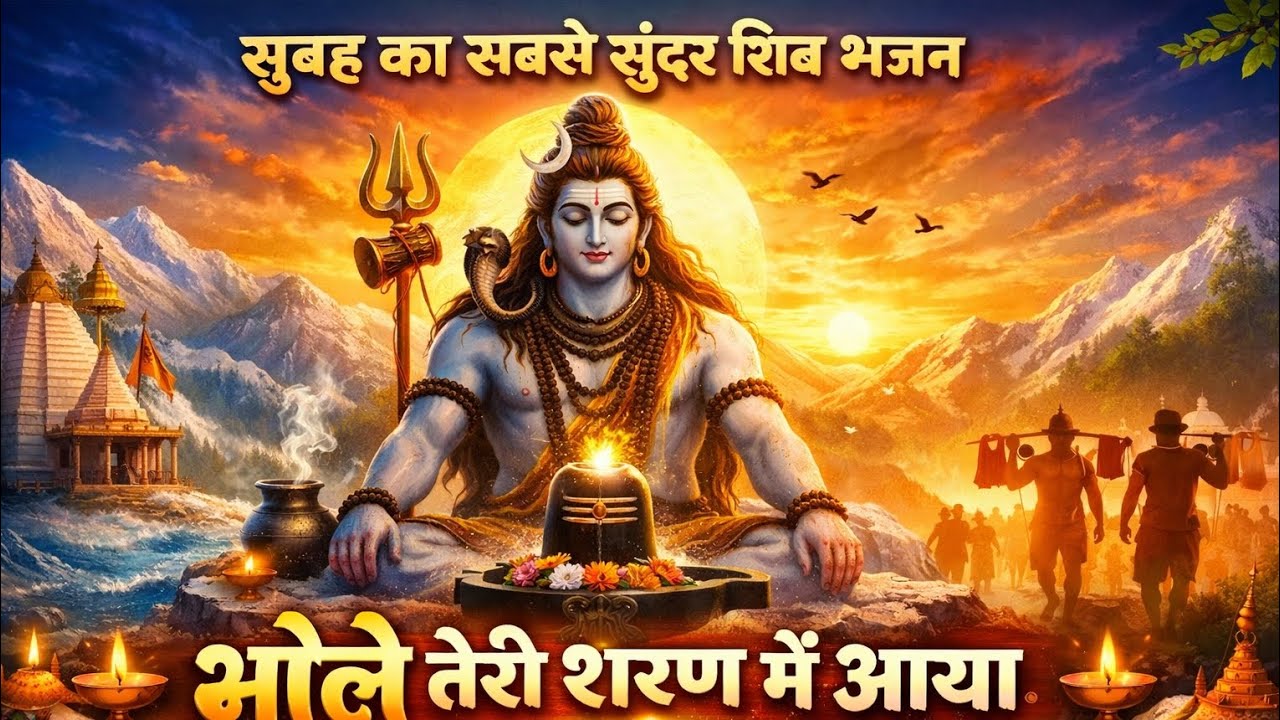 सुबह-सुबह सुन लो यह भोलेनाथ का भजन | भोले तेरी शरण में आया | हर हर महादेव भजन 2026 🔱