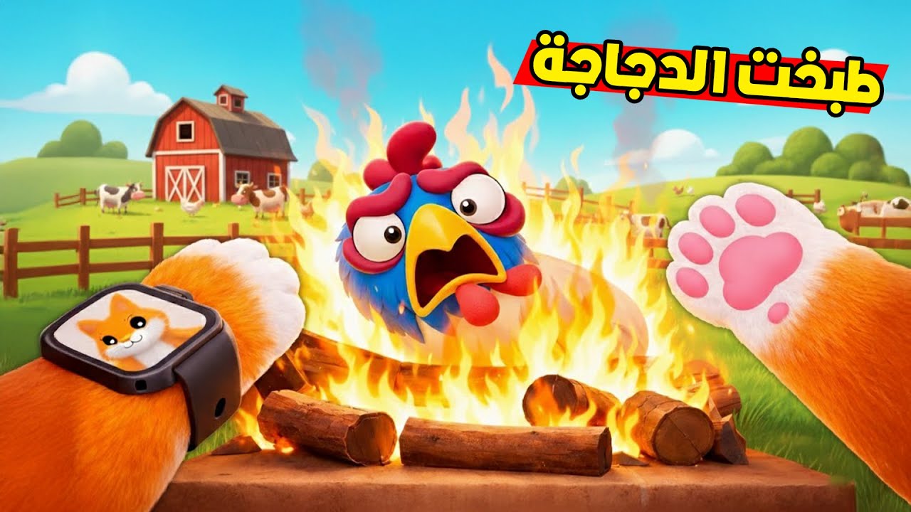 حطيتها في الفرن وقفلت عليها !😱 طبخت الدجاجة قدام الكتكوت !؟😭 I Am Cat VR