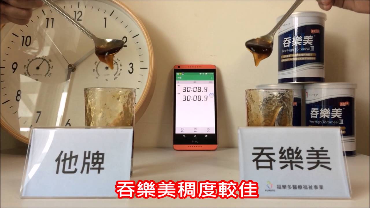 【Food Care】吞樂美與市售增稠劑的比較