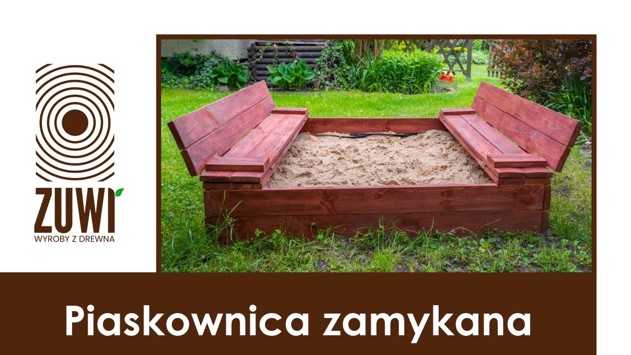 Piaskownica zamykana 120 x 120