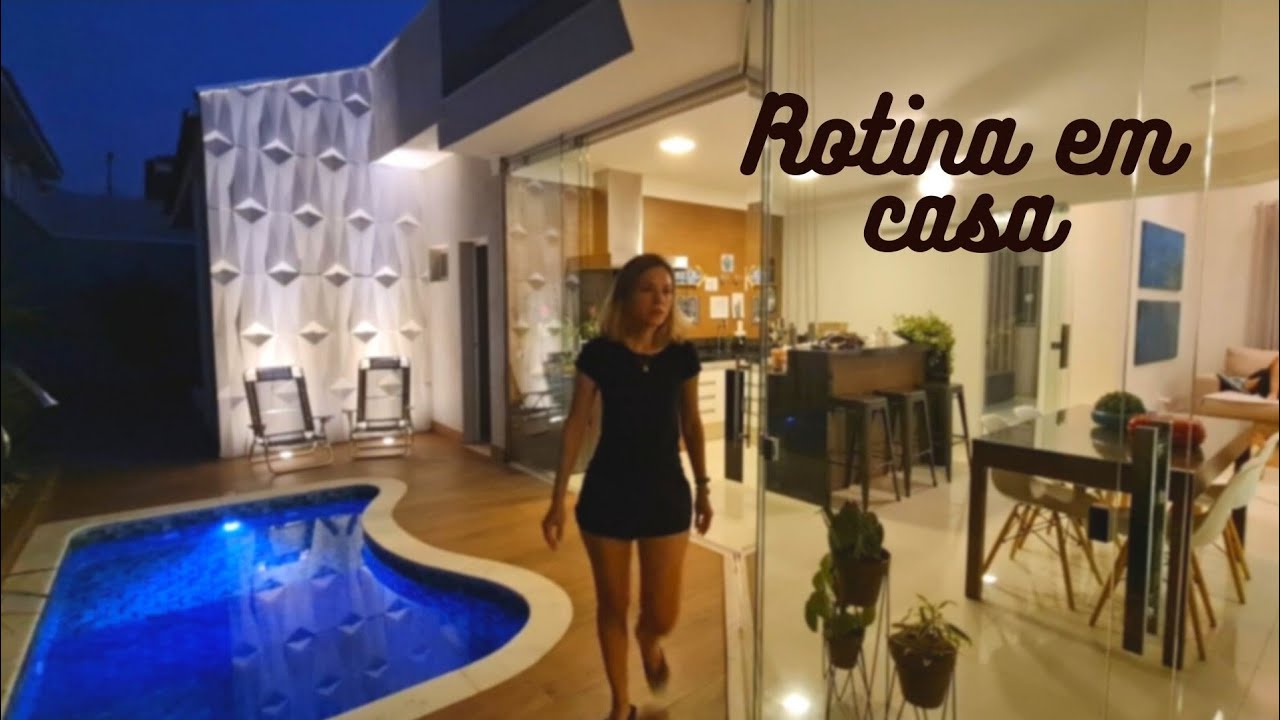 Rotina em casa: limpeza na sala de TV, quintal e muita roupa para lavar