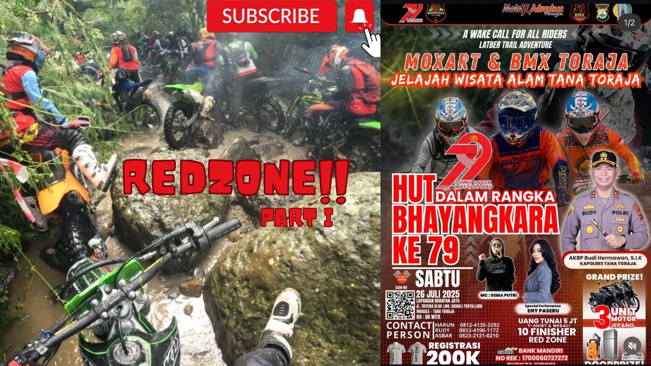 MOXART REDZONE  (Jelajah Wisata Alam Tana Toraja) Part 1