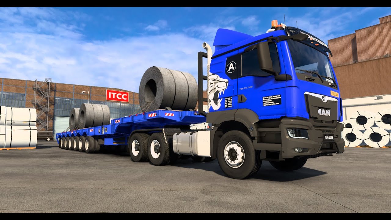 EURO TRUCK SIMULATOR 2 / MAN TGS 33.480 / PLATFORM 6AXLE