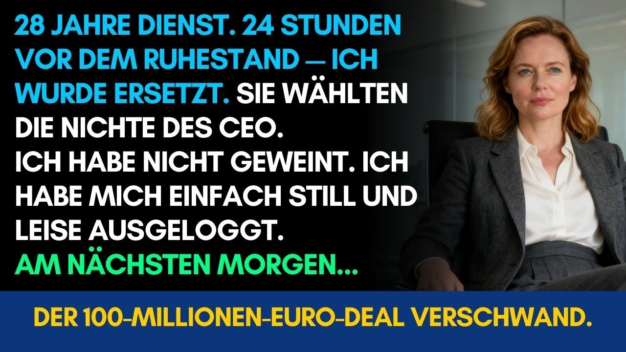 Ich wurde 24h vor der Rente durch die CEO-Nichte ersetzt – 100-Mio.-Deal verschwand über Nacht