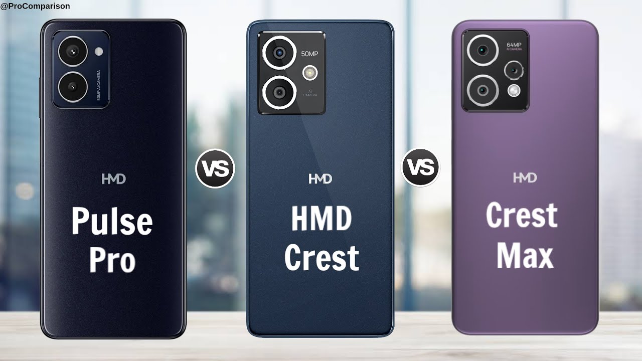 HMD Pulse Pro vs HMD Crest vs HMD Crest Max || HMD || Full Comparison