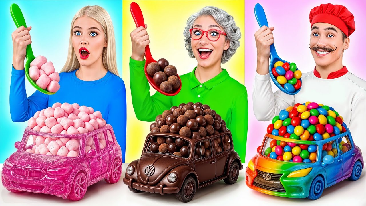 Кулинарный Челлендж: Я против Бабушки | Безумные Ситуации с Едой от Candy DO