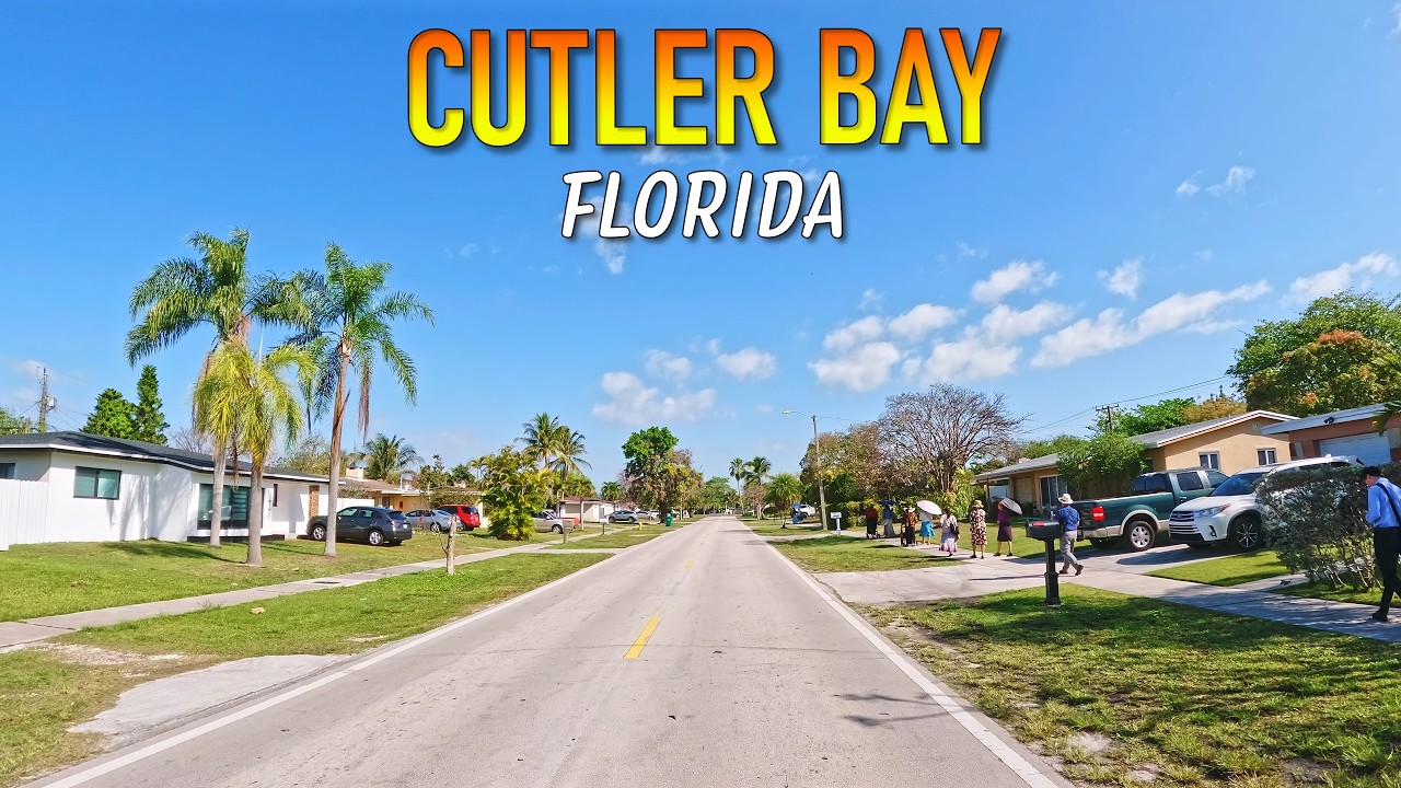 Cutler Bay Florida Driving Through