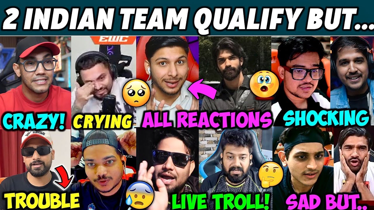 2 INDIAN TEAM QUALIFY But...🤯, EWC FF All Reaction & Banter 😮, Apex & S8ul QUALIFY 🔥, TG eSports 💔