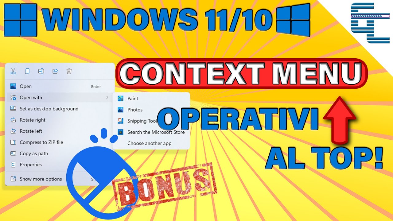WINDOWS 11 CONTEXT MENU 💠 Operativi al TOP🔺