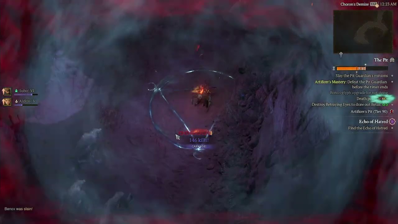 Diablo 4 Necromancer Minion Mage Spear  PIT 90 Season 12 PTR