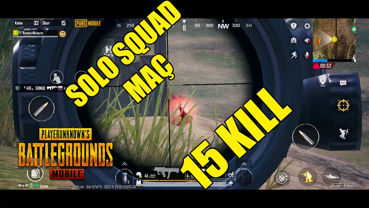 Pubg Mobile Rondo Neox factory iniş 15 eleme