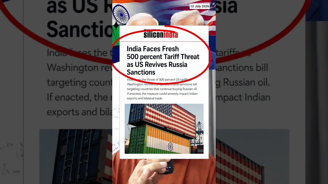 US May Hit India With 500% Tariff Over Russian Oil?