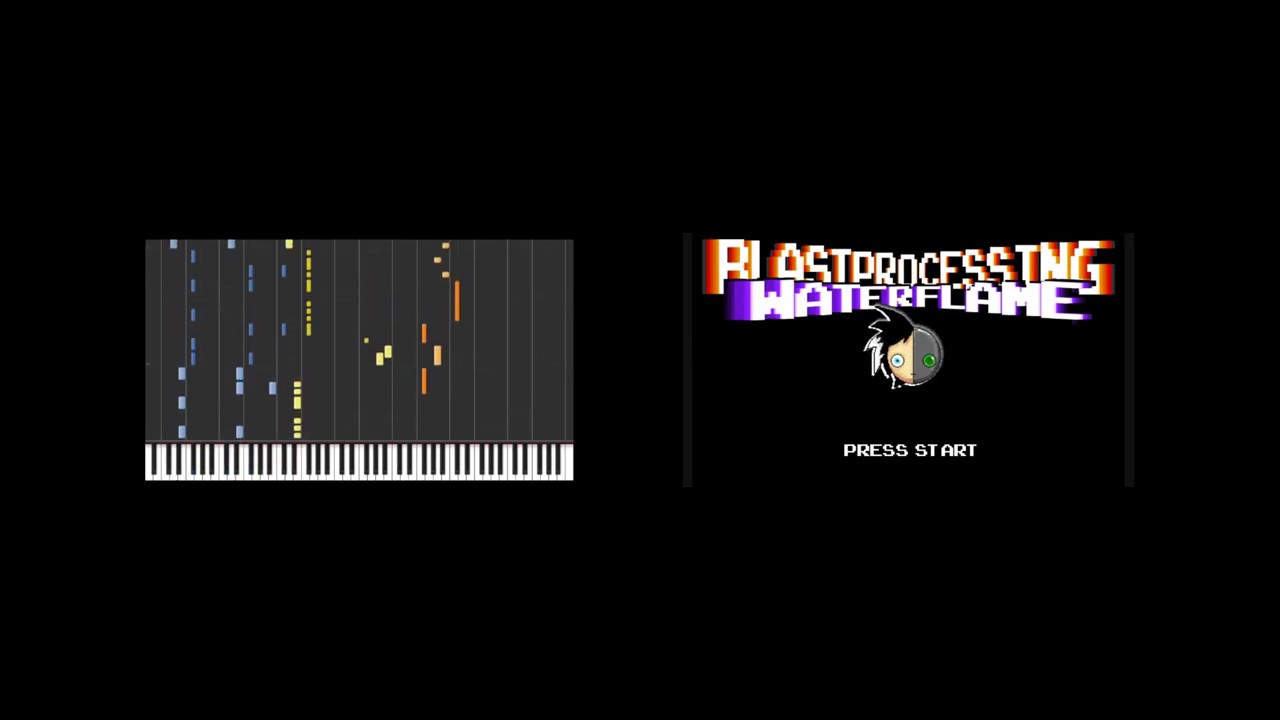Waterflame Blast Processing Comparison Synthesia vs Original