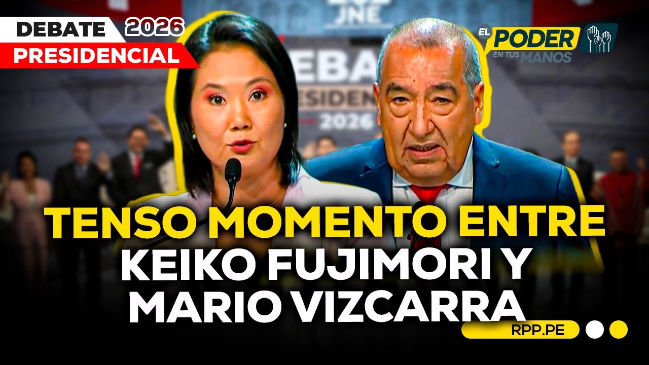 Keiko Fujimori y Mario Vizcarra protagonizaron un intercambio de palabras en el debate #EPETM