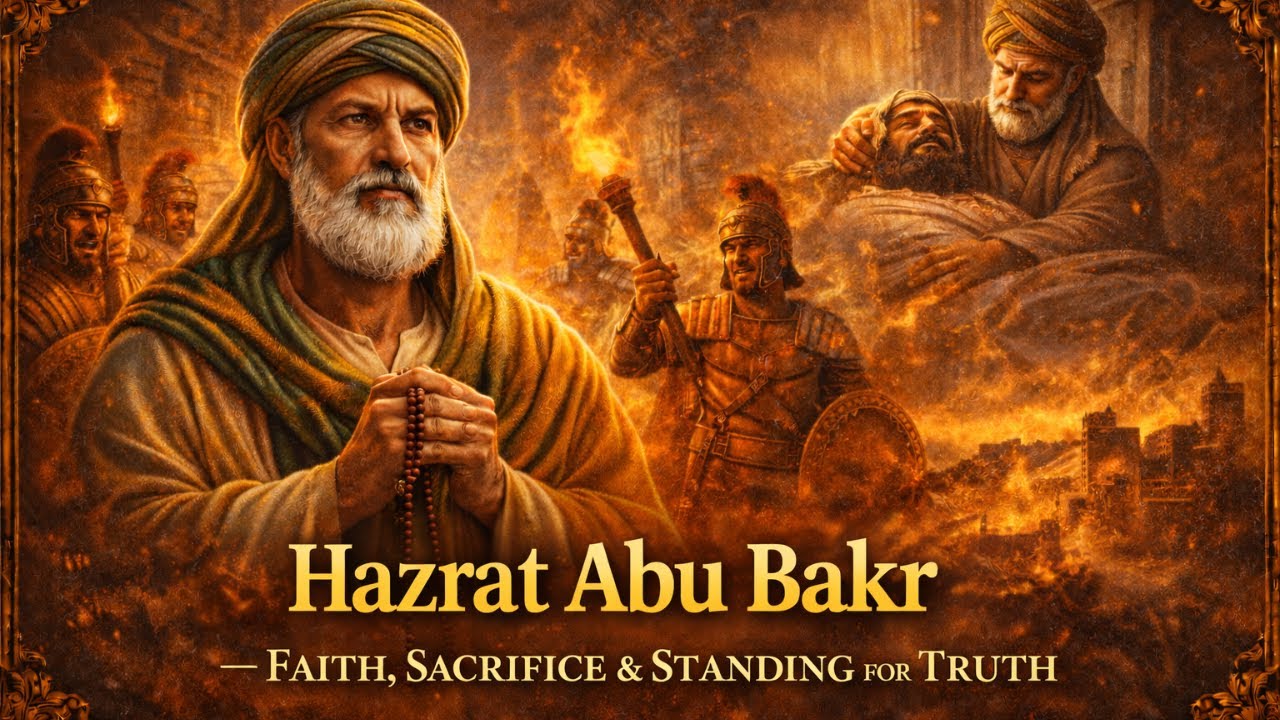 Hazrat Abu Bakar (R.A.) ka mushkil waqton mein azm-o-himmat aur pukhta imaan kay mauzu'