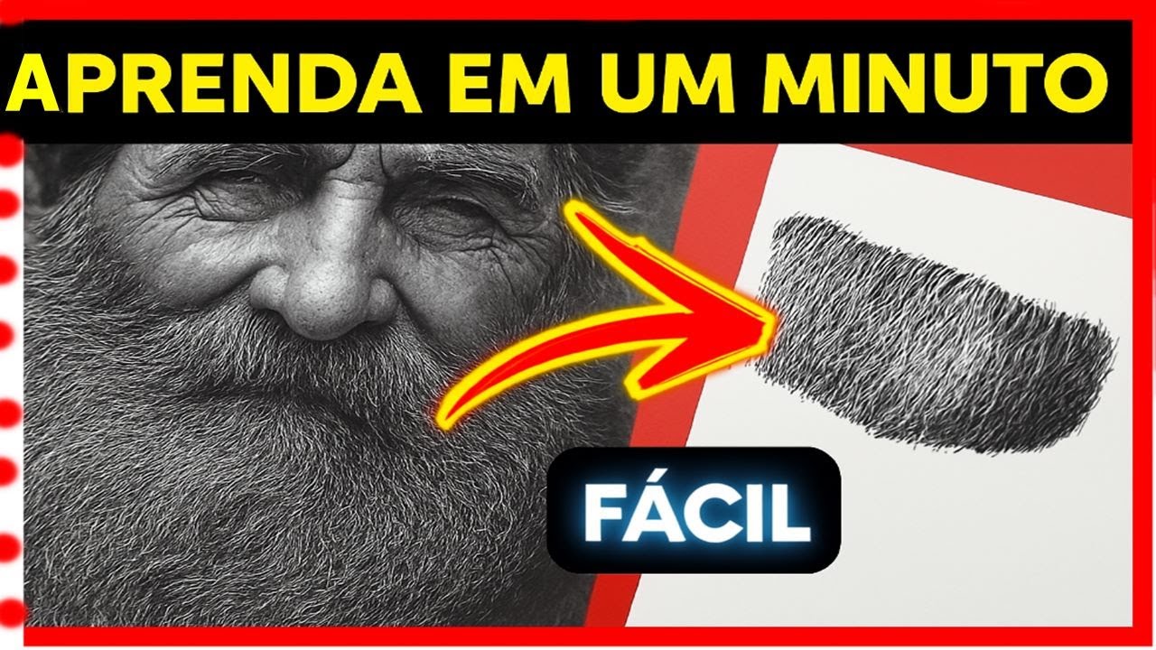 como desenhar barba e cabelo branco -curso de desenho realista