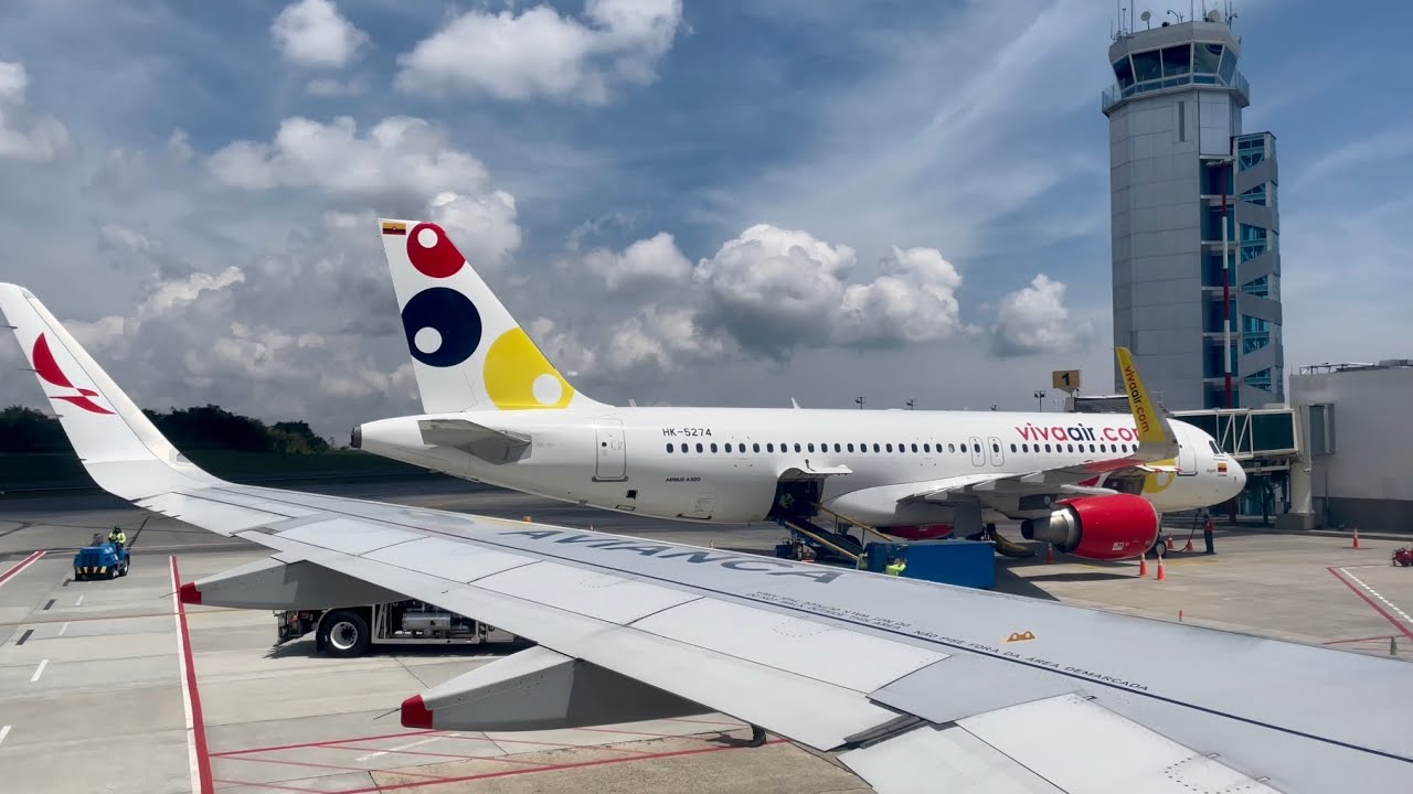 Despegue de Bucaramanga Palonegro Avianca Airbus A320