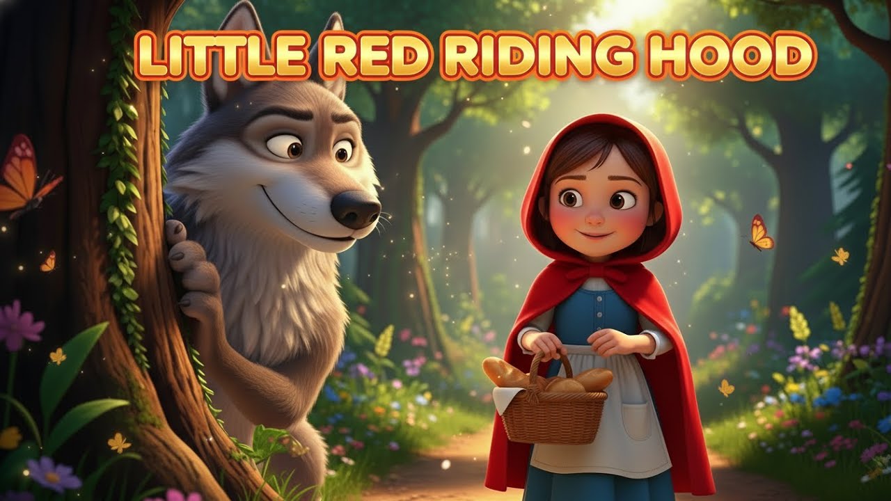 Little Red Riding Hood 🧺 | Bedtime Story for Kids | Happy Fairy Tale Animation