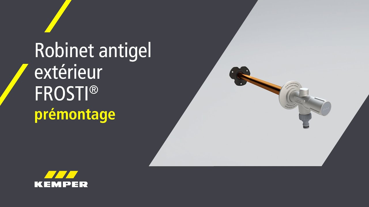 FROSTI® NOUVEAU robinet antigel extérieur: prémontage (français)