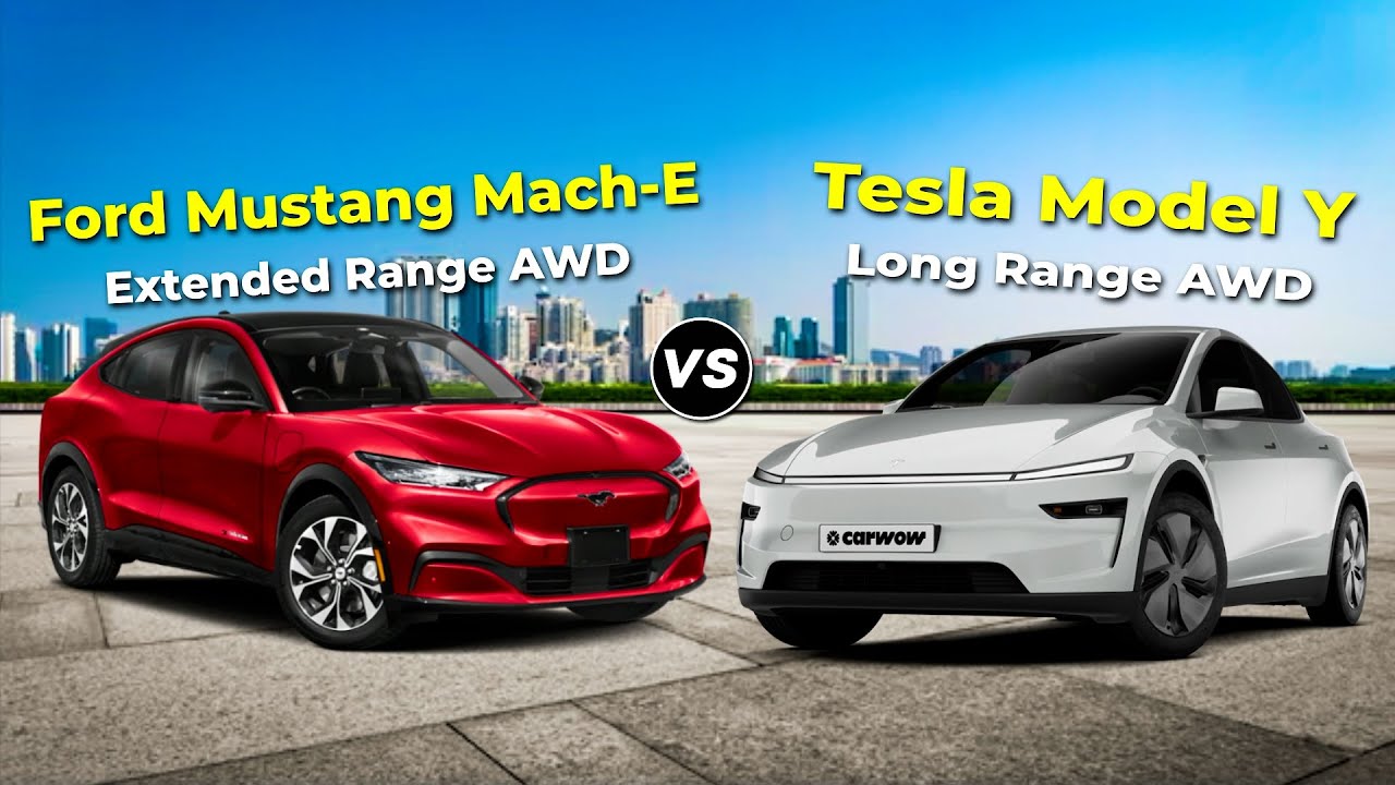 Ford Mustang Mach E vs Tesla Model Y 2025