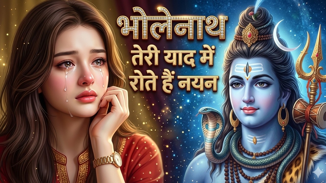 Soulful Shiv Bhajan 🔱 इतना भावुक शिव भजन आपने नहीं सुना होगा | भोलेनाथ तेरी याद में रोते हैं नयन