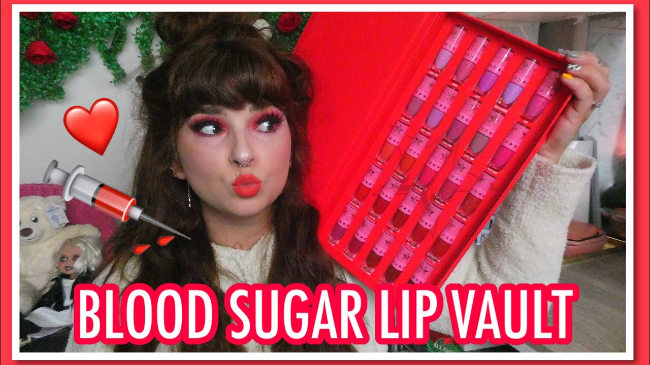 The Vault - Blood Sugar Anniversary Full Lipstick Review | Jeffree Star Cosmetics