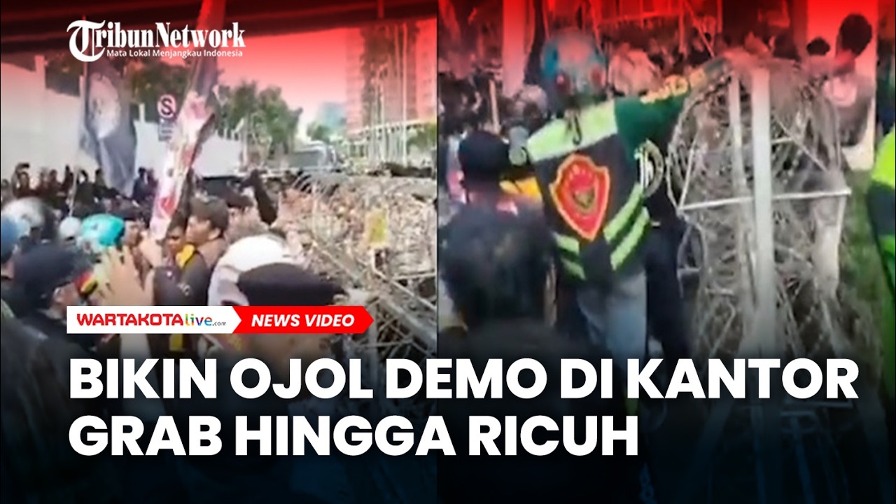 Peyebab Layanan  ini yang Bikin Ojol Demo di Kantor Grab hingga Ricuh
