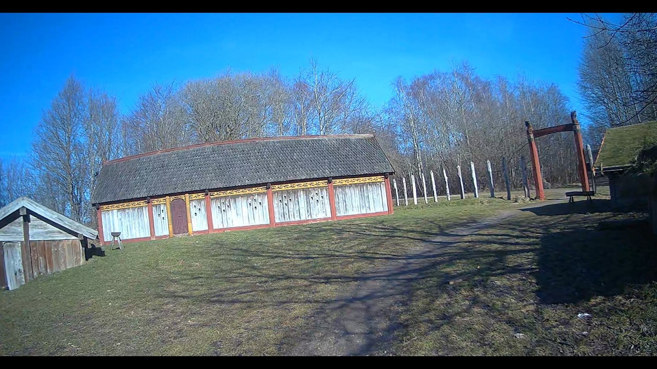 Discovering a Viking village and bridge  POV walk   Danish ASMR
