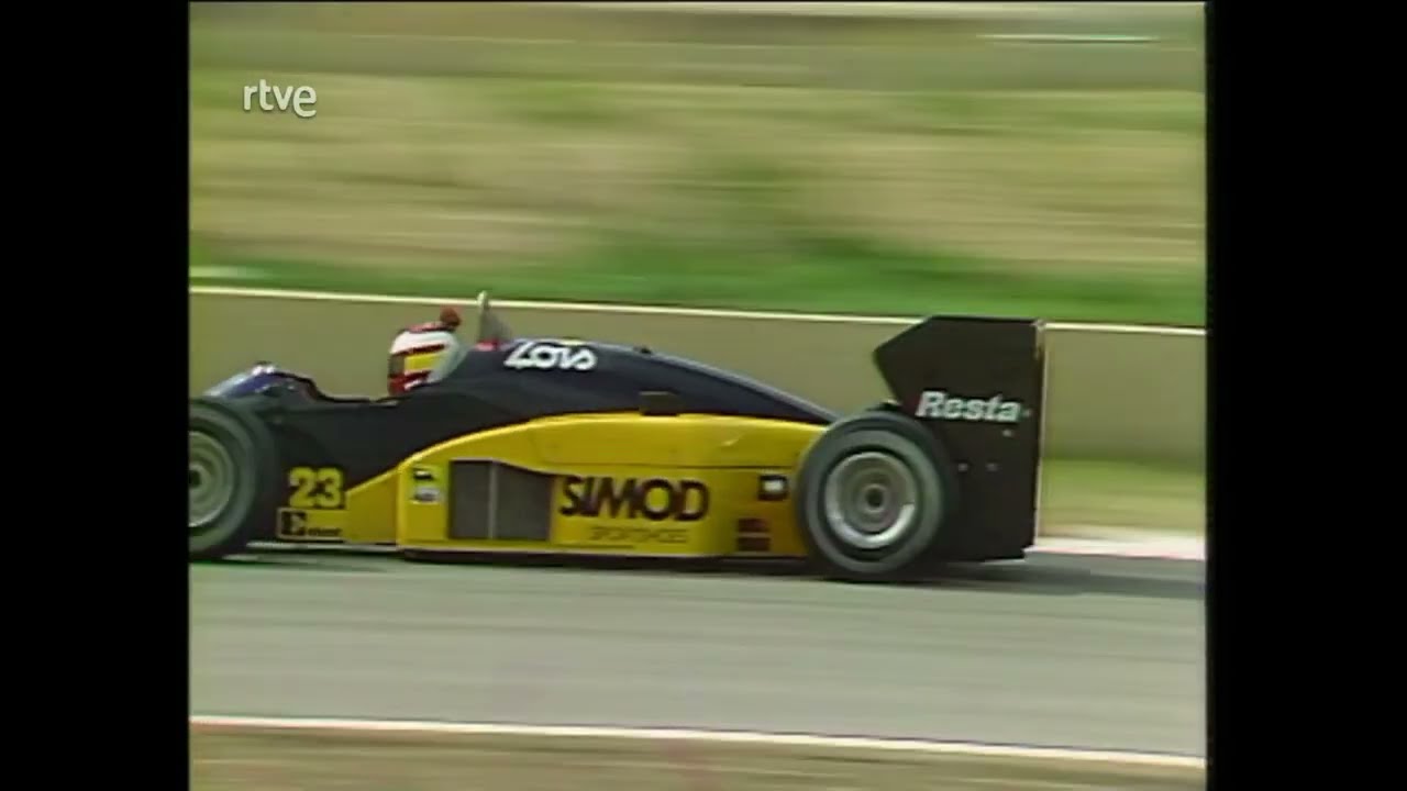 1987 pre-season - Alessandro Nannini & Adrian Campos testing Minardi @ Jerez