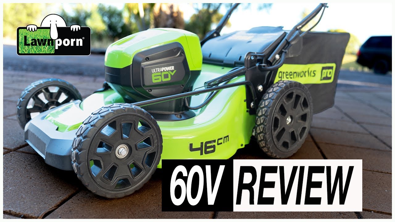 Самоходная газонокосилка Greenworks 60V шириной захвата 46 см