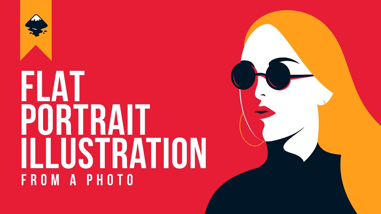 Inkscape Tutorial : How to Create Flat Portrait Illustration from a Photo
