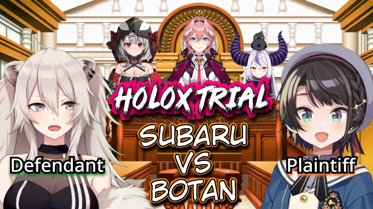 Subaru Bringing Botan To HoloX Court For The Crime Of Being Too Cute Offstream [SubaBota/HoloX]