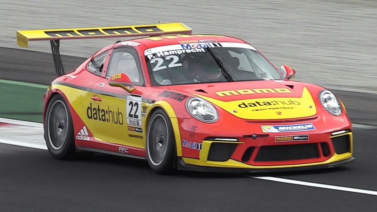 Porsche 911 GT3 Cup (991 MkII) Sound On Track - 2017 Porsche Mobil1 Supercup Tests