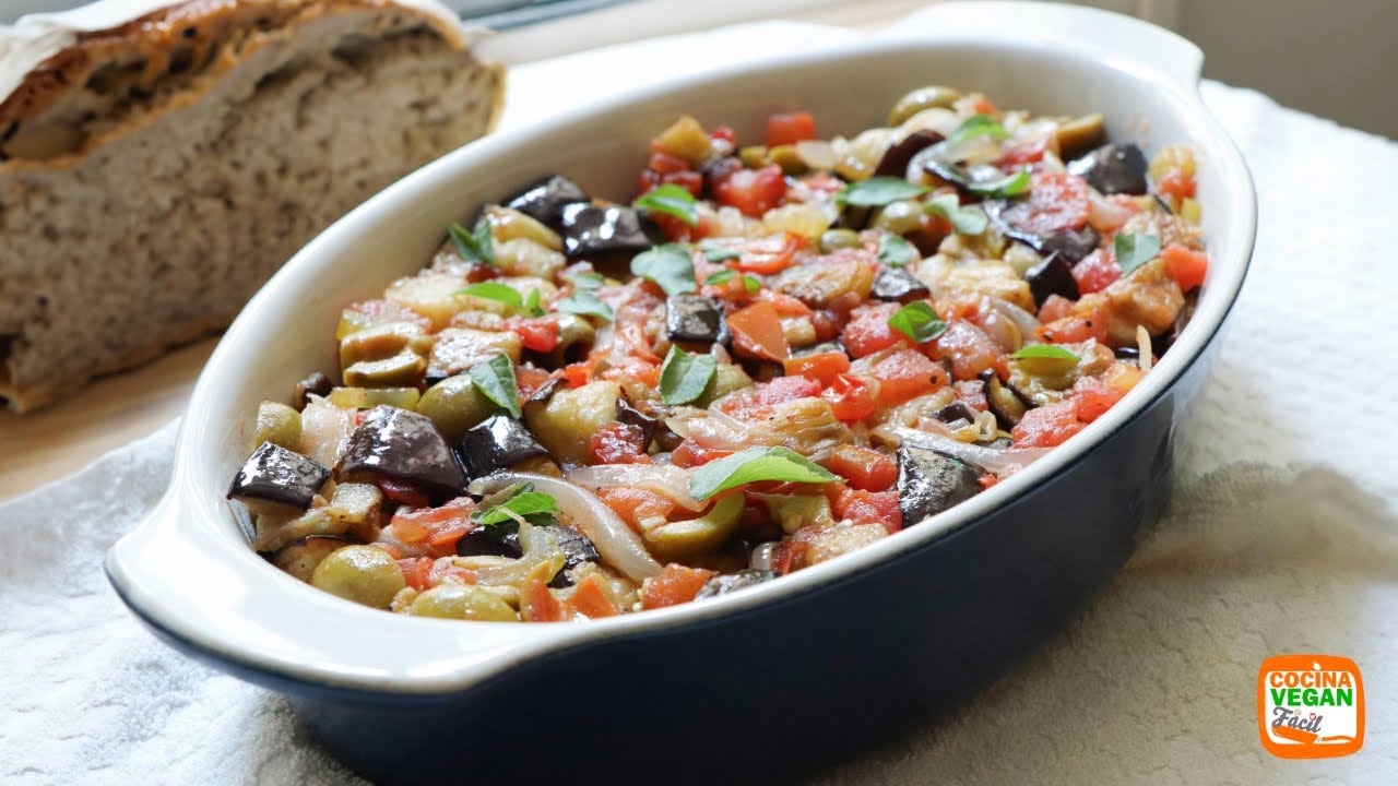 Con sólo unas berenjenas haz esta receta, caponata siciliana.