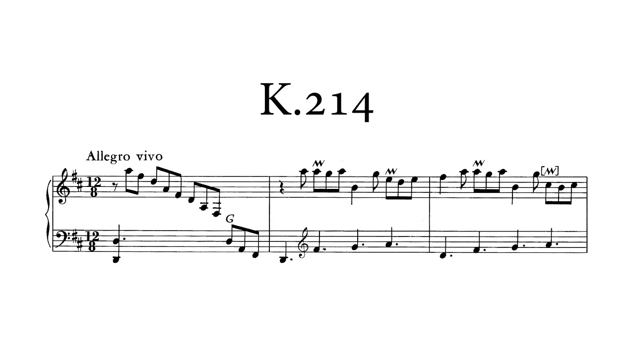 D. Scarlatti - Sonata in D major, K.214 (Lucas Debargue)