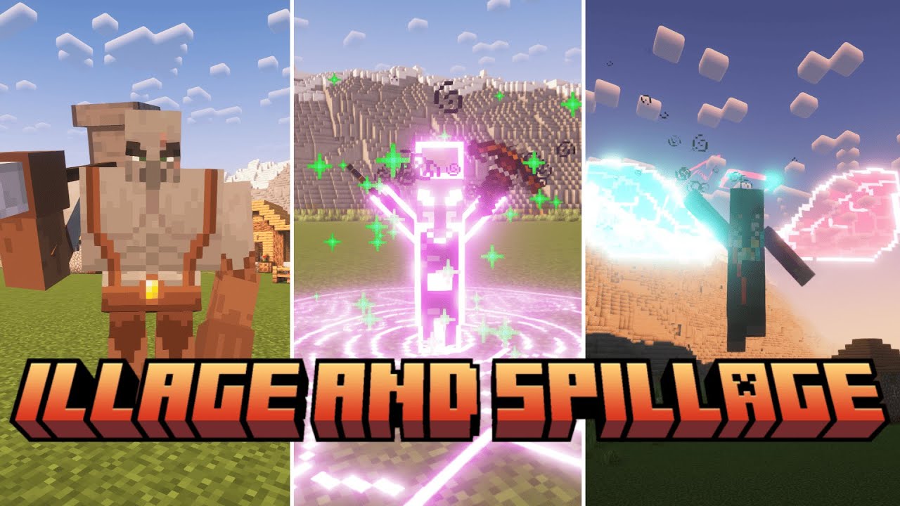 Illage and Spillage (Minecraft Mod Showcase) 1.20.1 & 1.19.2