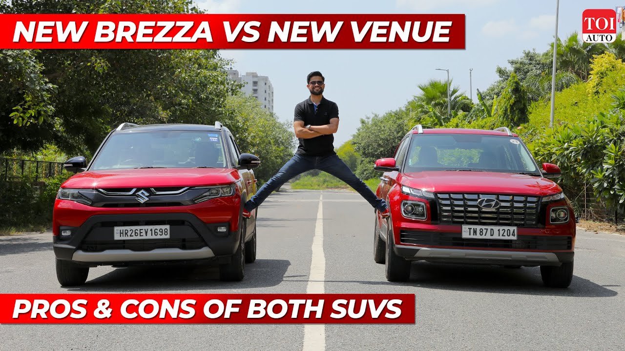 2022 Maruti Suzuki Brezza vs 2022 Hyundai Venue: Things to know before buying them | TOI Auto