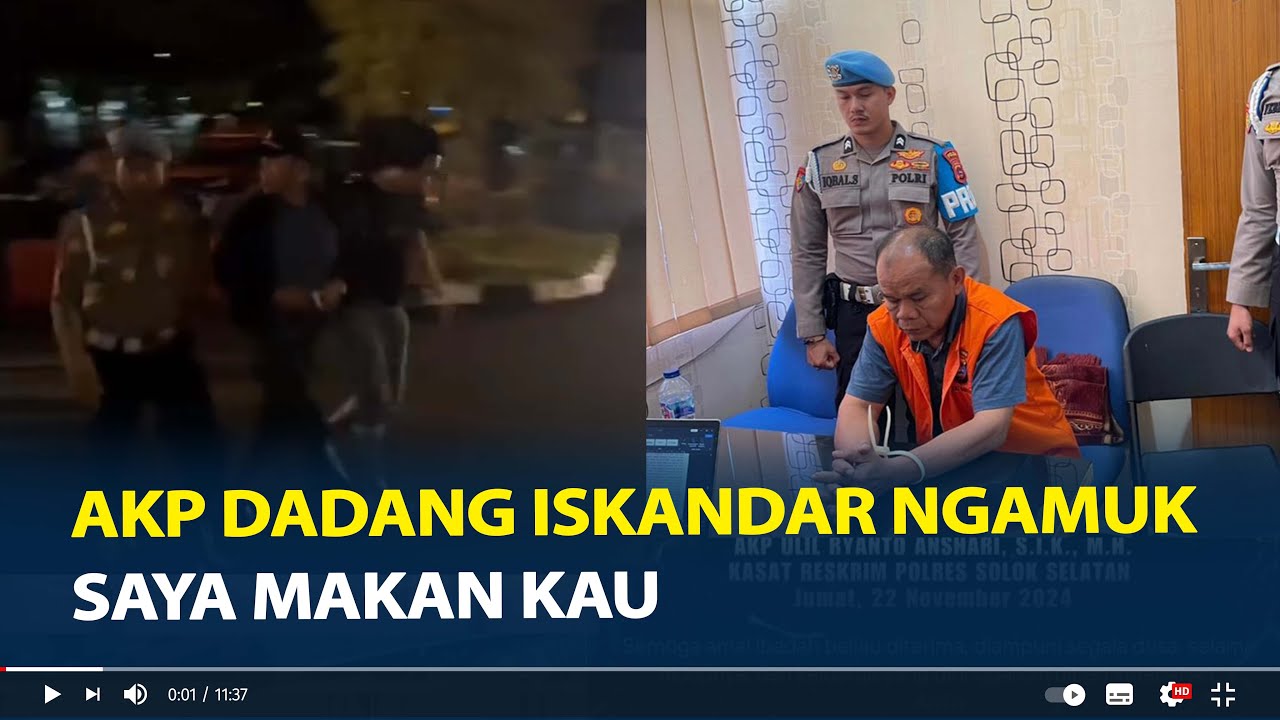 AKP Dadang Iskandar Ngamuk saat Serahkan Diri usai Tembak AKP Ulil Ryanto, Saya Makan Kau