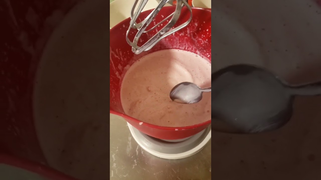 Blended Plums and Ice cream, Thick shake. 