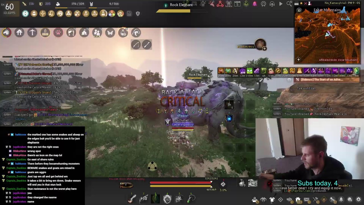 Edania Hunting! Snake Testing  Day 2. Elephants tomorrow. 2.8k Mastery/837GS/566CP/3T+ Storages.