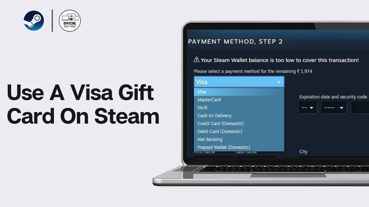 How To Use A Visa Gift Card On Steam 2024 (EASY)