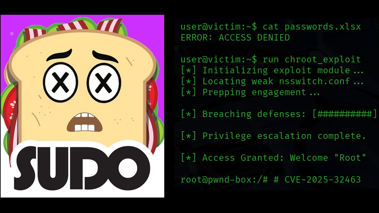 Exploiting Sudo CVE-2025-32463: From User with Chroot to Root