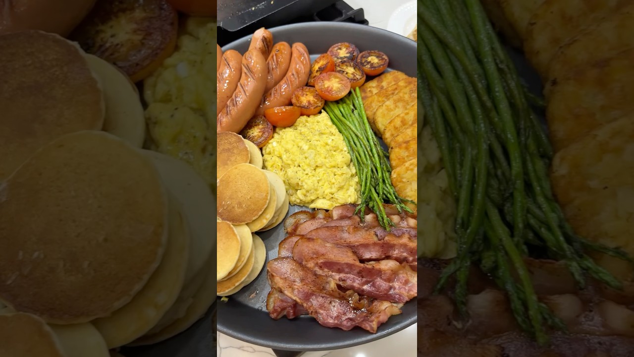 Let&rsquo;s cook american breakfast 🥞 #americanbreakfast #connhcruz #modernnanay #griddlerecipes