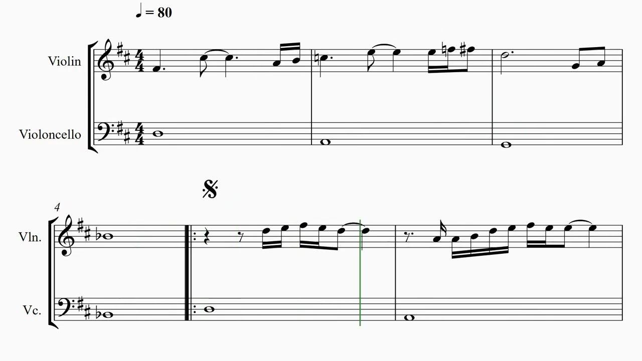 Daniel Caesar - Best Part ft. H.E.R | Duet Violin and Cello Sheet Music