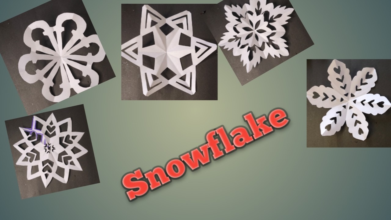 Easy White Paper Snowflake ❄️ | 1 Minute Paper Cutting Design